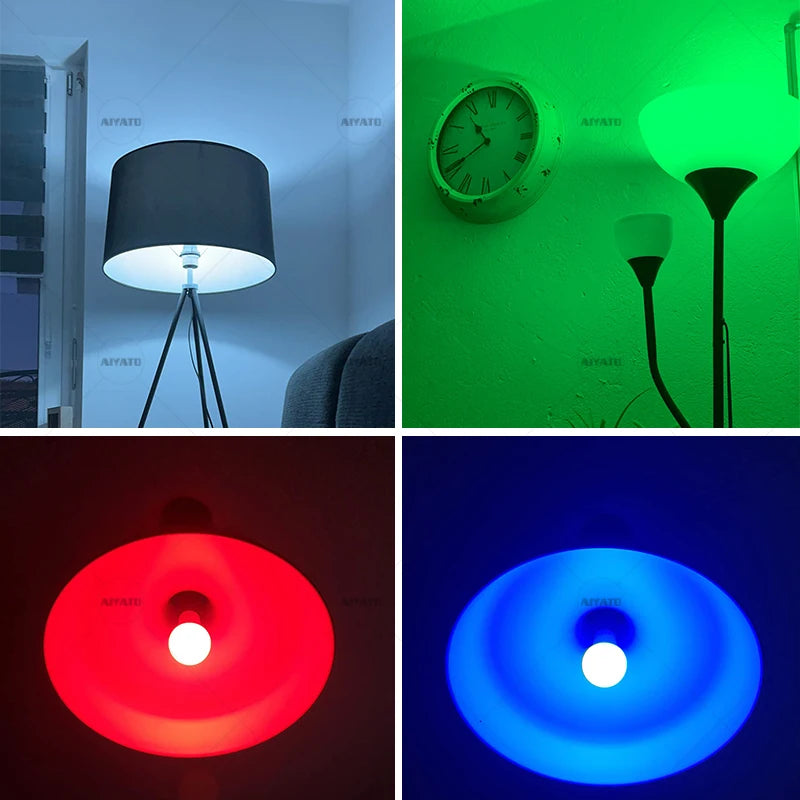 Bluetooth LED Bulb Dimmable 15W 18W E27 B22 220V RGBCW Color Change Lamps  Smart Life APP Group Control Music Rhythm Timing