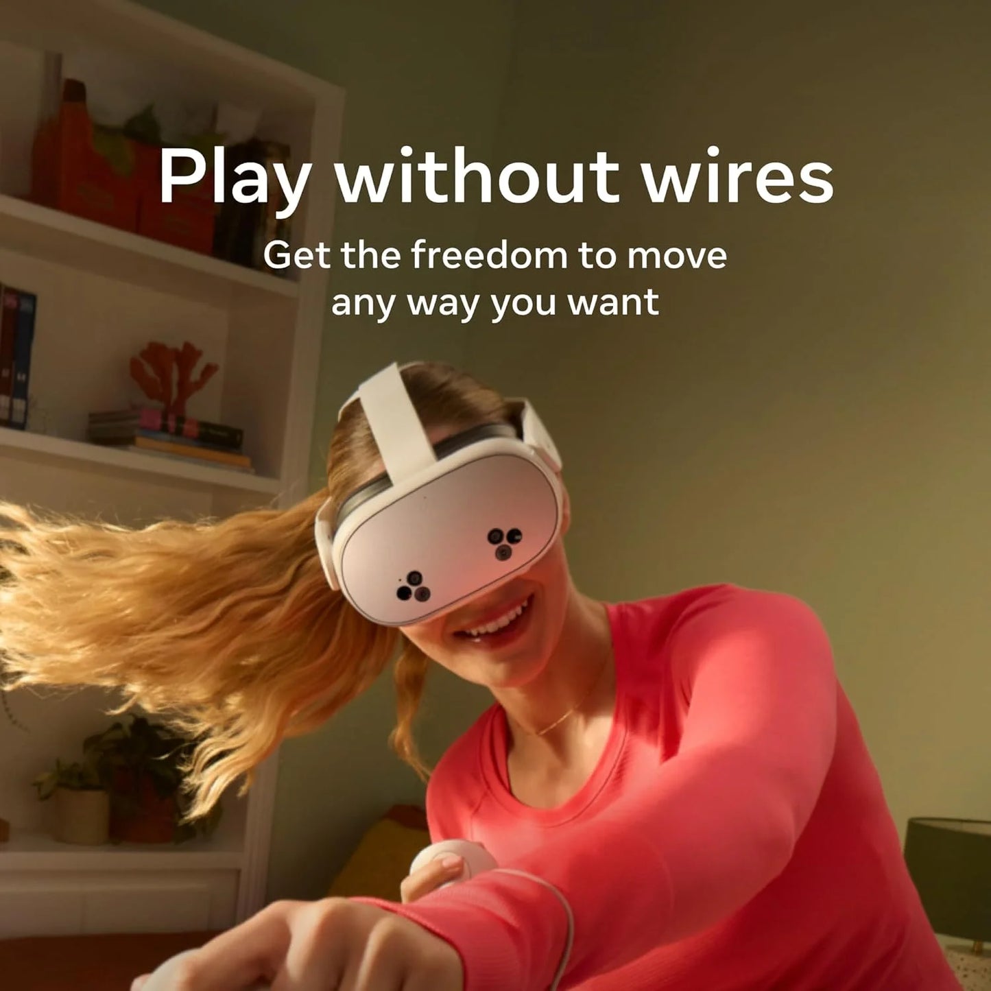Oculus Quest 3S 128GB Oculus Wireless VR Headset 33% More Memory 2X Graphical Processing Power 3-Month Meta Horizon