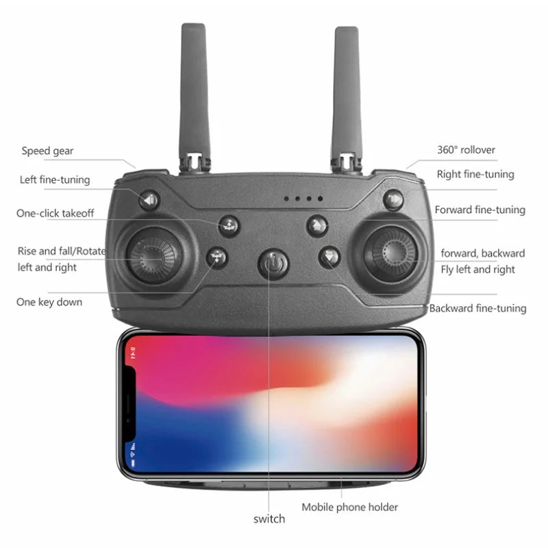 FPV Drone RC YP1 4K HD Wide Angle WIFI Foldable Quadcopter 1080P Camera Aerial Photography Toy Gift ﻿2026 New