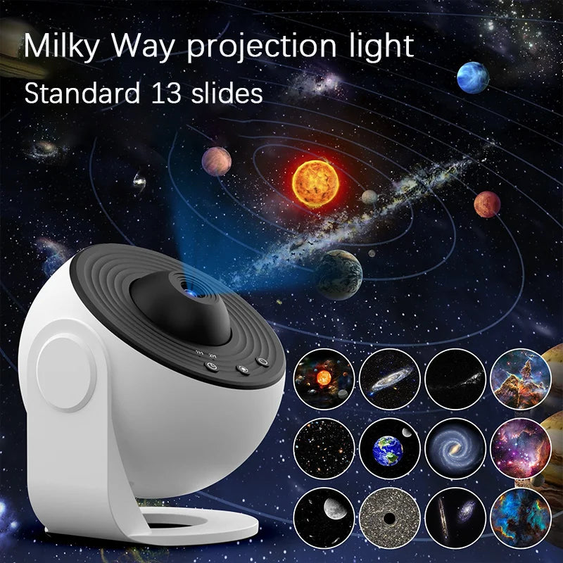 Starry Sky Galaxy Projector Universe Night Light 360° Rotate Planetarium Lamp for Kids Bedroom Valentine’s Day Gift Wedding Deco