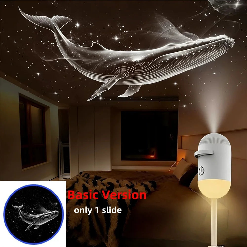 USB Ceiling Moon Earth Projection Ambient Light LED Starry Star Night Light Party Decor Romantic Saturn Galaxy Projector Light