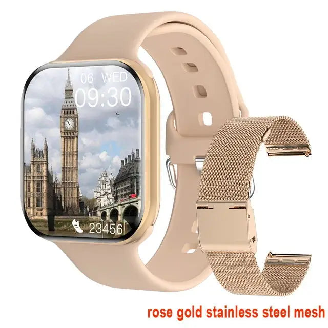 New 2026 For Apple GPS Watch 11 Smart Watch Men HD AMOLED Memory Music 3D Surround Bluetooth Call Waterproof Smartwatch X Woman