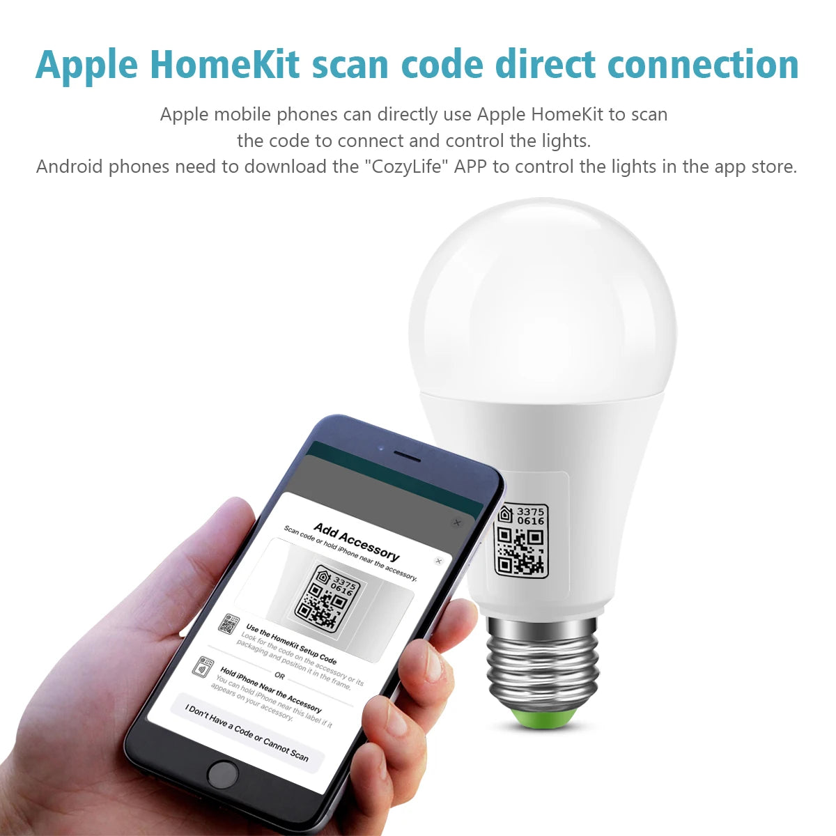 Homekit WiFi Smart Bulb RGBCW 85V-265V LED Light Bulb Smart Home App Voice Control Support Alexa Google Home Assisatnt Bulb E27