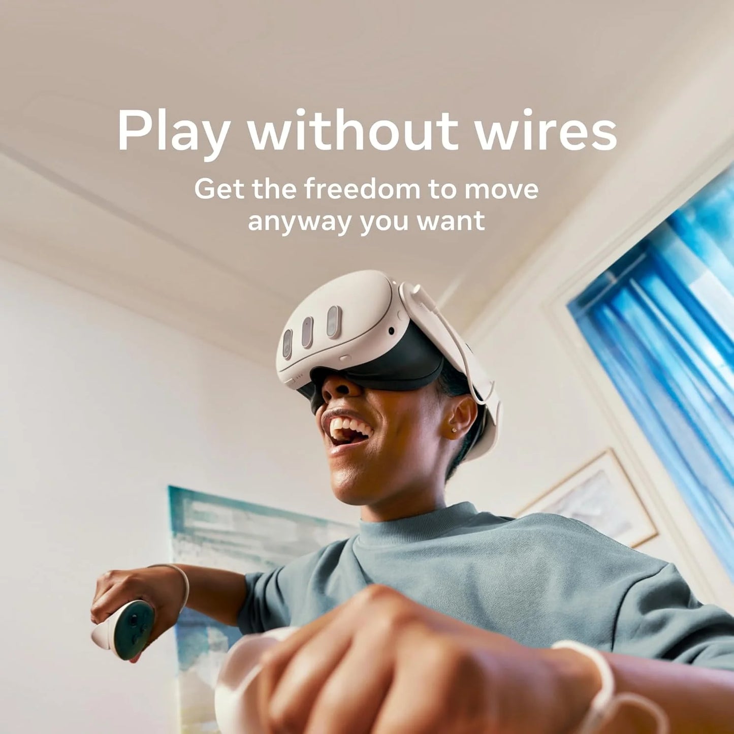 Meta Quest 3 512GB Oculus Wireless VR Headset 30% Sharper Resolution 2X Graphical Power 3-Month Meta Horizon+ Trial 40+ Games