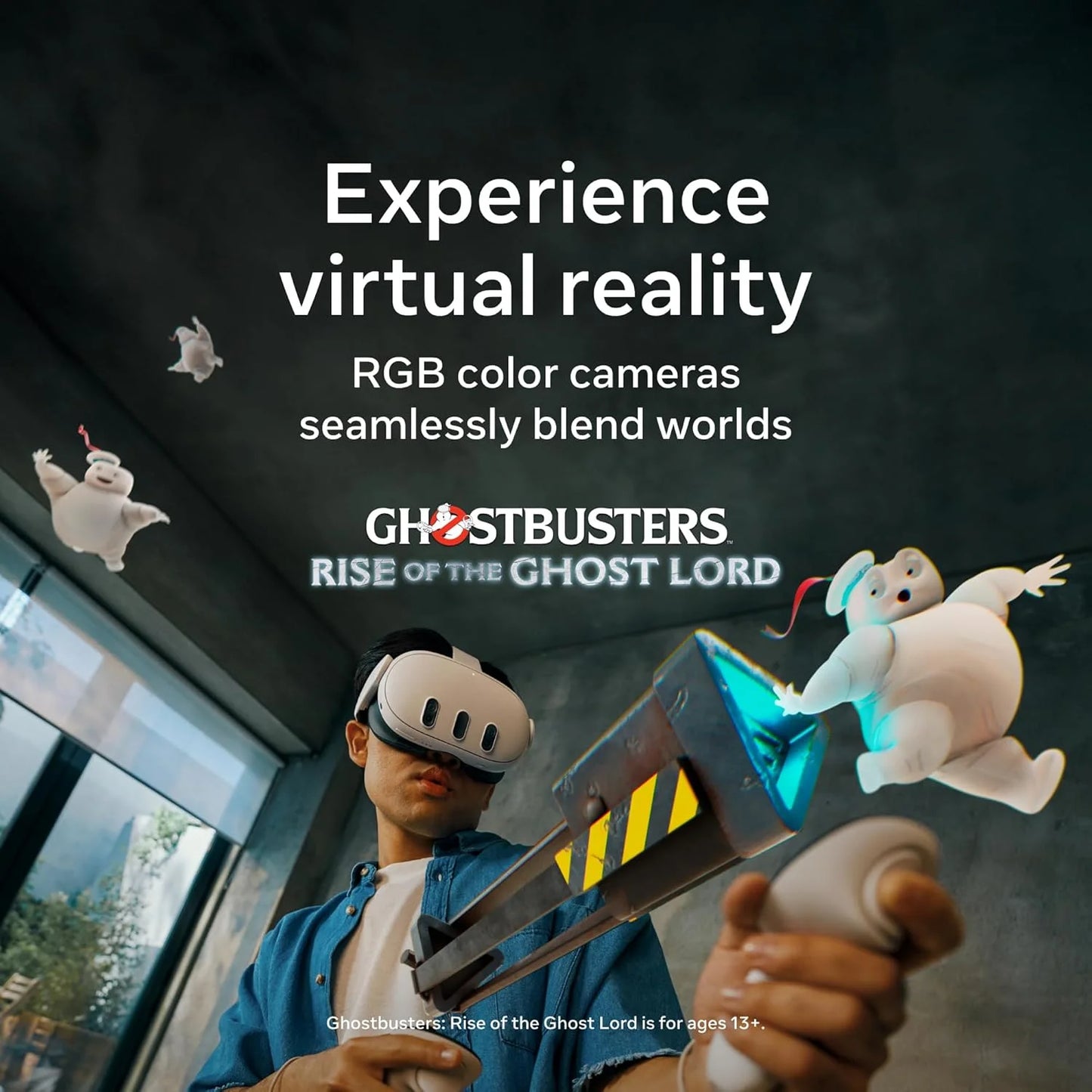 Meta Quest 3 512GB Oculus Wireless VR Headset 30% Sharper Resolution 2X Graphical Power 3-Month Meta Horizon+ Trial 40+ Games