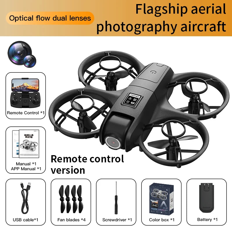 X228 VR Glasses Drone 8K HD Optical Flow Hovers Headless Mode Helicopter 360° Flip Quadcopter Toys Mini Drone Fors Kid Toy Gifts