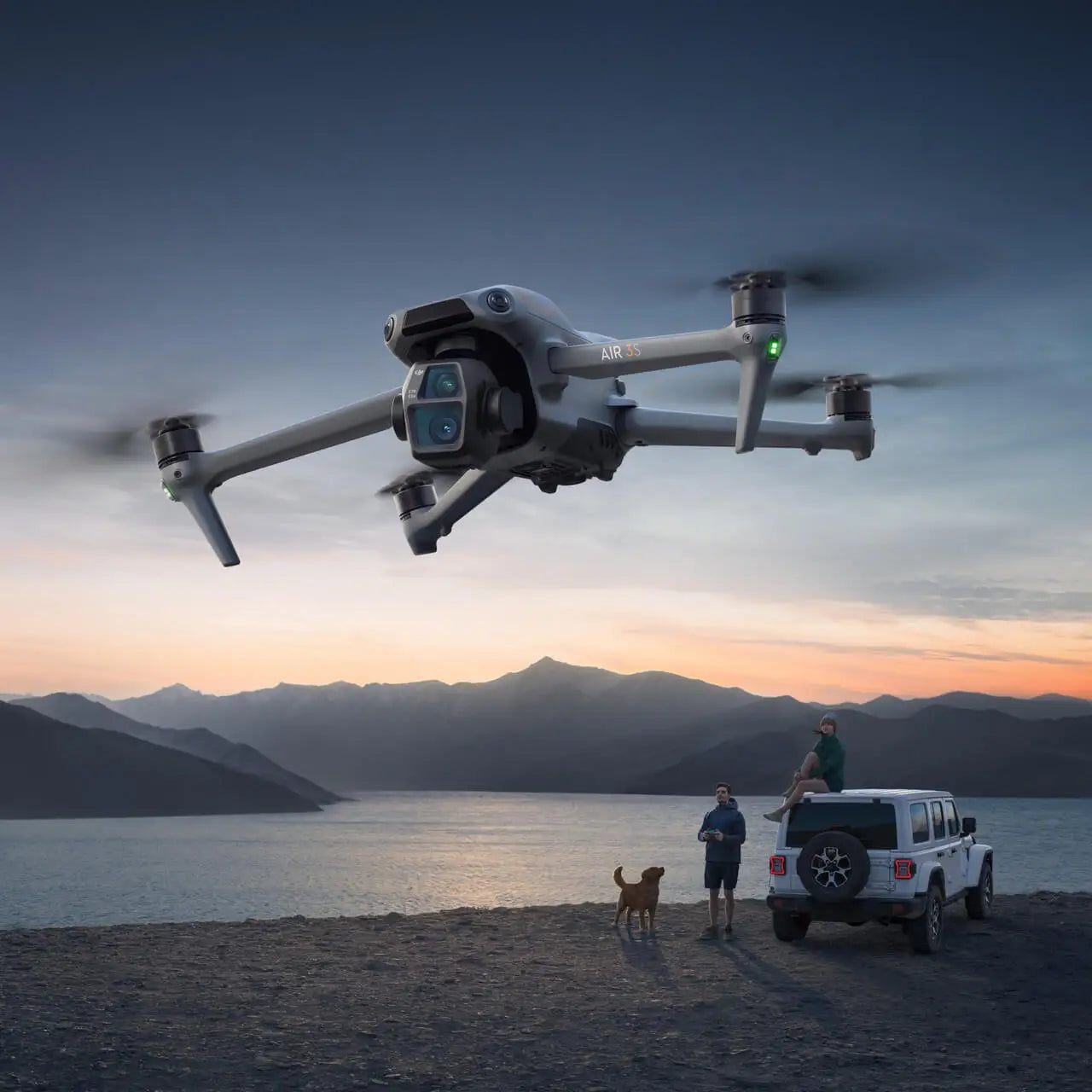 DJI Air 3S Drone 1" CMOS Primary Camera Dual-Camera 4K/60fps HDR Video & 14 Stops of Dynamic Range 45-Min Flight Time