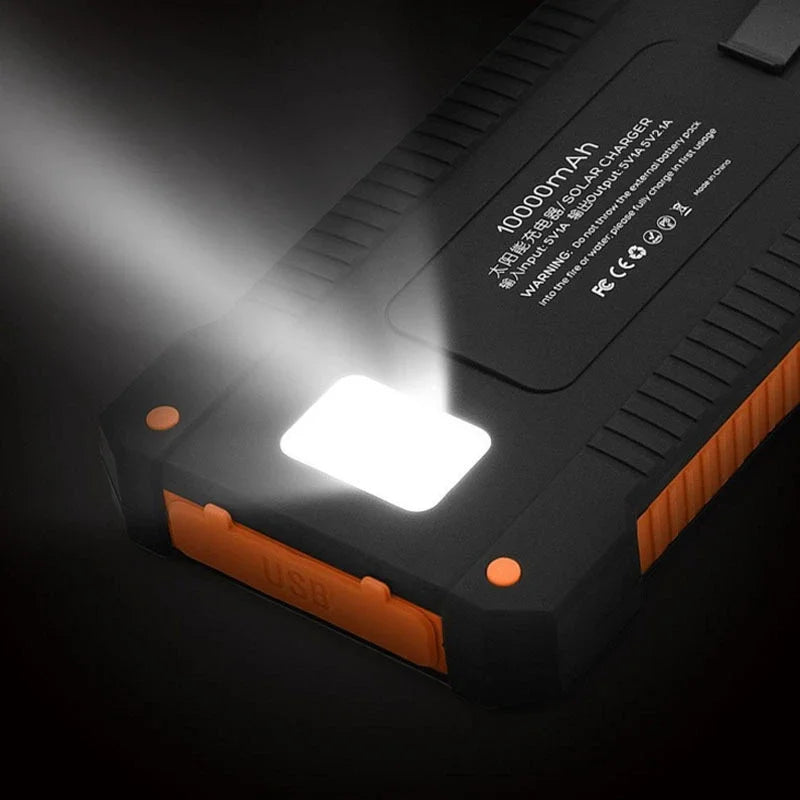Lenovo 500000mAh Solar Power Bank Large Capacity Super Fast Charging Outdoor Portable External Battery for iPhone Huawei Samsung