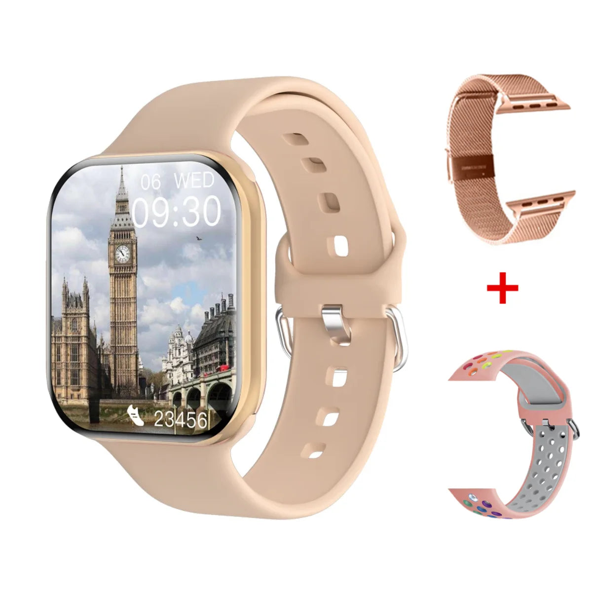 New 2026 For Apple GPS Watch 11 Smart Watch Men HD AMOLED Memory Music 3D Surround Bluetooth Call Waterproof Smartwatch X Woman