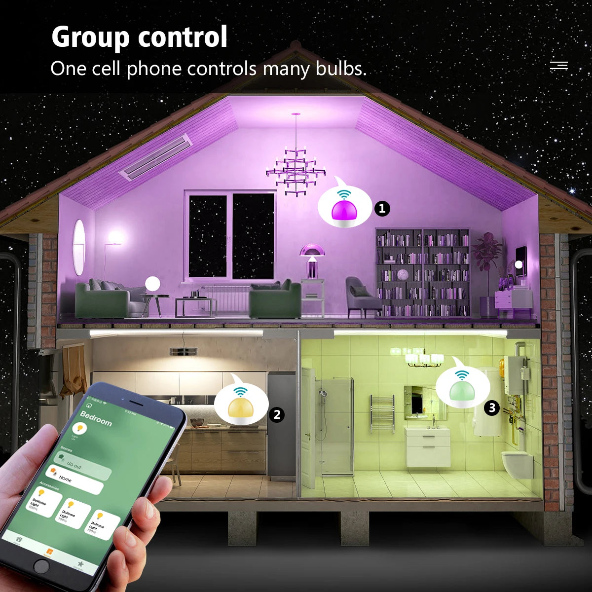 Homekit WiFi Smart Bulb RGBCW 85V-265V LED Light Bulb Smart Home App Voice Control Support Alexa Google Home Assisatnt Bulb E27