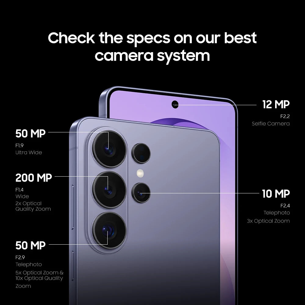 2026 New Samsung Galaxy S26 Ultra 5G Smartphone Snapdragon 8 Elite Gen 5 6.9" 120Hz LTPO AMOLED Privacy Display 200MP Camera