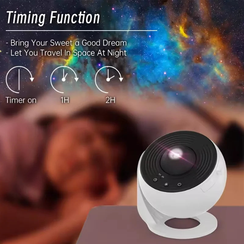 Starry Sky Galaxy Projector Universe Night Light 360° Rotate Planetarium Lamp for Kids Bedroom Valentine’s Day Gift Wedding Deco